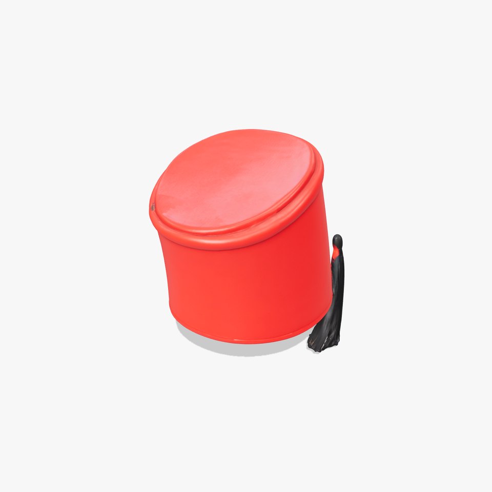 Red Fez Hat with Tassel Model Pack